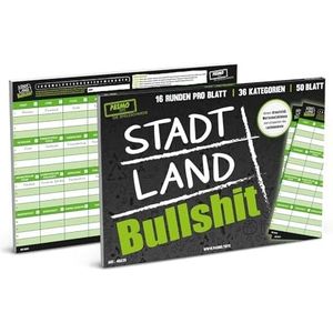 CRAZE PASMO - Stad Land Bullshit gezelschapsspel A4 met grappige categorieën