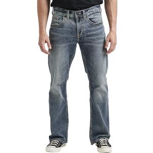 Silver Jeans Craig Easy Fit Bootcut Jeans voor heren, vintage stijl, maat M, 34 W x 30 L, Middelgrote vintage stijl.