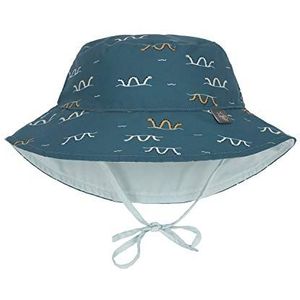 LÄSSIG - UV-hoed voor baby's - zeeslang - blauw - M, Blauw