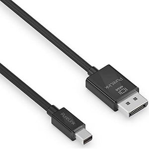 PureLink Mini DisplayPort naar DisplayPort 1.3 kabel 4K Ultra HD 60Hz, bandbreedte 21,6 Gb/s, vergulde contacten, 1,50 m, zwart