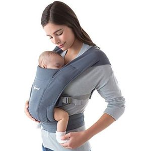 Ergobaby Embrace-babyhouder voor pasgeborenen, fysiologisch en ergonomisch, extreem zacht (Oxford-blauw)
