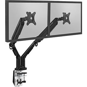Vantage Premium monitorhouder voor 17-32 inch monitor, draaibaar, kantelbaar, met gasveer, 2 x 3-12 kg, zwart