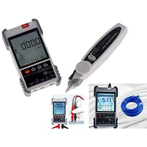 KALEA-INFORMATIQUE Professionele digitale lcd tester RJ45 RJ11 netwerk en multimeter: cartografie, continuïteit, lengte, POE, spanning, detectie, zaklamp, spanning AC DC, temperatuur, diodes