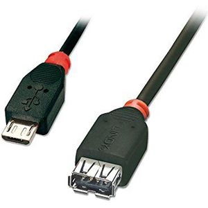 LINDY USB 2.0 kabel type Micro-B/A OTG, 1 m