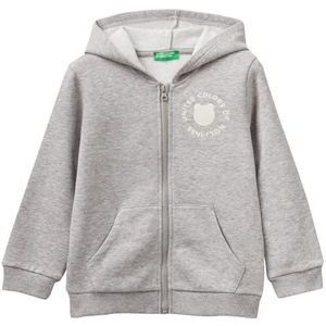 United Colors of Benetton Pull Cardigan Filles et Filles, Gris chiné 501, 110