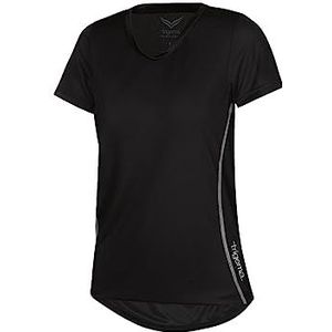 Trigema Coolmax® dames sportshirt, zwart.