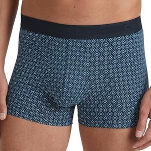 CALIDA Grafische katoenen boxershorts voor heren, Dark Sapphire