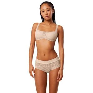 Triumph Body Make-Up Illusion Lace Balconette Nude Beige, Beige nude., 90D