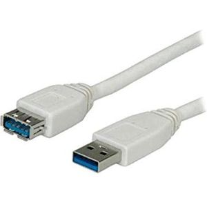 Nilox USB 3.0 verlengkabel stekker naar bus 0,8m wit