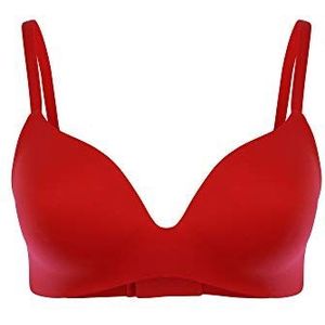 Royal Lounge Intimates Ladise T-shirt Bra Royal Delite Scarlet Red, Scarlet Red, B, Scarlet Red, B