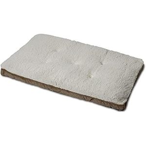 Mikki Fleece Sherpa hondenkussen kat puppy warm rustgevend kussen bedkussen voor bed hondenkussen hondenkussen bruin L