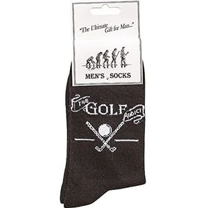 Ultimate Gift for Man Golfsokken voor heren, zwart, Eén maat, zwart.