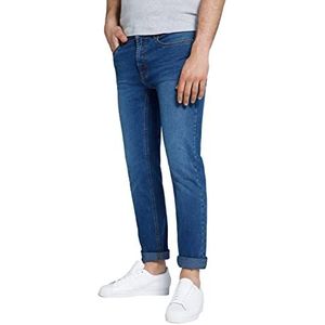STHUGE Heren Jeans Modern Fit Heren, Blauwe Denim