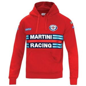 Sparco 01279MRRS5XXL, Martini Racing Sweatshirt, rood, uniseks, volwassenen, meerkleurig, 42/50 EU, Meerkleurig