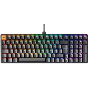 Glorious Gaming GMMK 2 Full Size (96%), mechanisch gamingtoetsenbord, aluminium frame, personaliseerbaar, doubleshot keycaps, Glorious Fox-schakelaars, RGB, Scandinavische QWERTY-lay-out, zwart