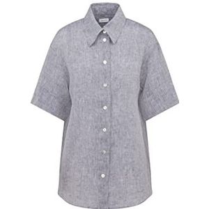 Seidensticker Regular fit, blouse met korte mouwen voor dames, Donkerblauw