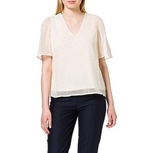 Vero Moda dames top v-hals, Olana Dot Fog/Aop Chocoladechip