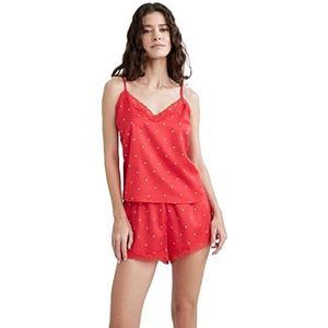 DeFacto Ensemble pyjama pour femme, rouge, XL