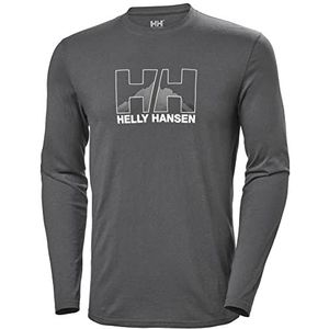 Helly Hansen Nord Graphic T-shirt met lange mouwen voor heren, ebben