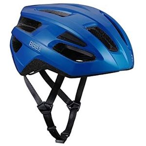 BBB Cycling BHE-29B M Fietshelm voor dames en heren, afneembaar vizier, mountainbike en racefiets, BHE-29B M (55-58 cm), glanzend blauw 2.0, M (55-58 cm)