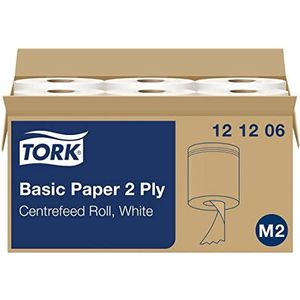 Tork 121206 Basic reinigingspapier met centrale maxi-spoel, voor M2