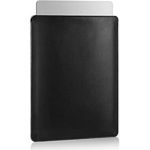 MoKo Laptophoes, 14 inch, compatibel met MacBook Pro 14 inch 2021, transporttas van PU, dun, licht, voor heren en dames, zwart