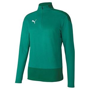 PUMA TeamGOAL Trainingsshirt voor heren, 23 training, 1/4 rits, Pepper Green Power Green