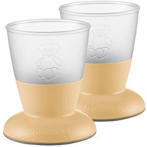 BabyBjörn Glas voor baby's, 2 stuks, pastelgeel