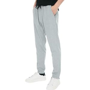 Trendyol Pantalon slim taille normale pour homme, gris, S