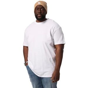 STHUGE T-shirt, manches courtes, surdimensionné, imprimé arrière, jusqu'à 8 XL 821043, blanche-neige, XXL