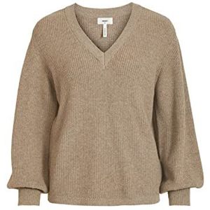 Object Objmalena L/S Noos Sweater voor dames, Fossil
