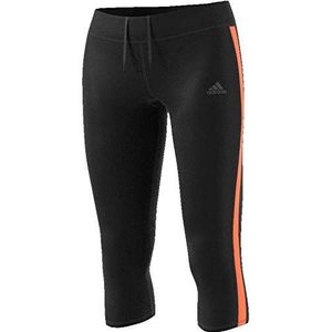 adidas dames 3/4 leggings response, Zwart/Oranje