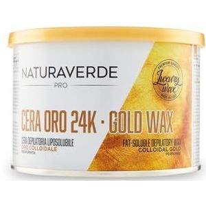 Naturaverde Pro Ontharingswas, vetoplosbaar, 24 K, goud, 400 ml