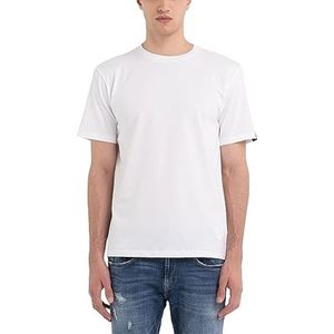 Replay T-shirt pour homme, Blanc 001, S