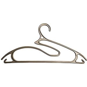 Ordinett Hangers 5-in-1 taupe P-display 28 sets, polypropyleen, medium