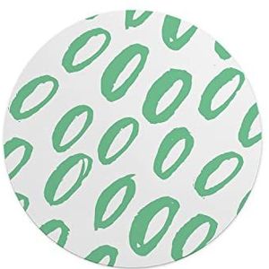 Questo Casa, Ronde muismat met antislip onderkant voor kantoor en thuis, diameter 22 cm