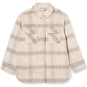 TOM TAILOR Meisjes-kinderhemd jas met motief, 30268 - amber roze beige check