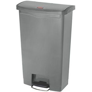 Rubbermaid Slim Jim 1883604 Step-On afvalemmer, kunsthars, voorpedaal, 68 liter, grijs