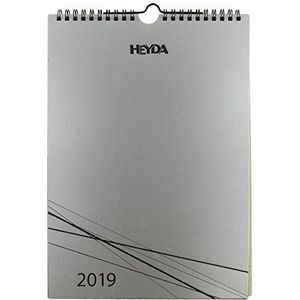 Heyda 207046819 Chromolux karton met ophanghaken 12 vellen DIN A4 zilver / zwart