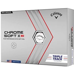 Callaway Chrome Soft X Ls Triple Rail golfballen, uniseks, wit, L