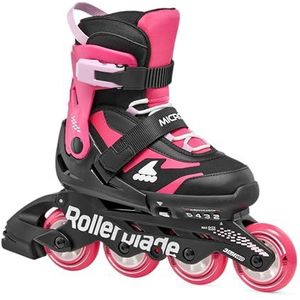Rollerblade Microblade Inlineskates voor meisjes, zwart/roze, maat 33-36,5