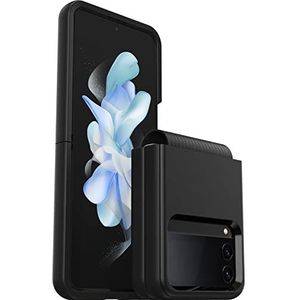 OtterBox Symmetry Flex beschermhoes voor Samsung Galaxy Z Flip4, schokbestendig, schokbestendig, schokbestendig, elegant, tweedelig, ondersteunt 3 x meer vallen dan militaire standaard, voor opvouwbare telefoons, zwart