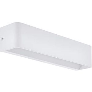 Eglo Sania 4 Led-wandlamp met 1 lamp, modern, minimalistisch, voor binnen, van aluminium, woonkamerlamp, hallamp in wit, L 36,5 cm