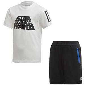 adidas LB Dy SW Sum Sportset voor kinderen, uniseks, wit/zwart