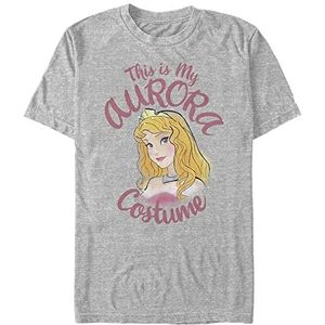 Disney Sleeping Beauty Aurora Unisex Kostuum Organic Korte Mouw T-Shirt Melange Grey XL, Melange Grey