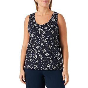 People Tree Stars damespyjama jas, Navy Blauw