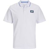 JACK & JONES Jjhudson Ss Jjhudson Polo Ss Heren (1 stuk), Wit., XXL
