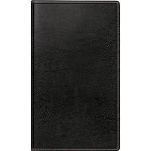 Rido/Idé (702503590) reiskalender (1 pagina = 1 dag, 113 x 195 mm, omslag van kunstleer, kalender 2017) zwart