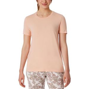 Schiesser T-shirt de nuit à manches courtes pour femme - Mélange + relax, Peach Whip_175475 T-shirt, 48