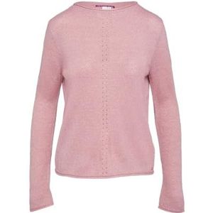 QS Pull en tricot avec col montant et bords roulés, 41W0, M